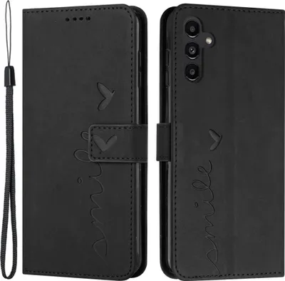 Produktbild von Samsung Galaxy A25 Hülle - Coverup Smile Klapphülle - Schwarz