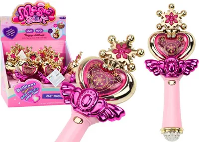 Obrázek produktu pro Růžová kouzelná hůlka princezny – Leantoys