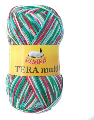 100g Strickgarn Häkelgarn TERA MULTI, Farbwahl - mehrfarbig bunt Farbverlauf
