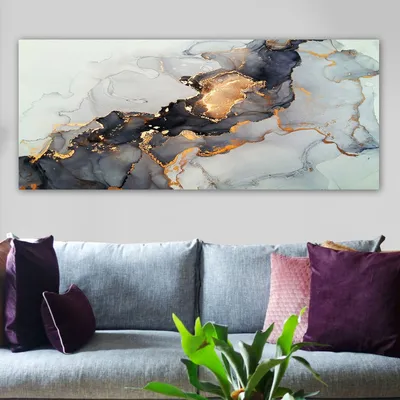 Obrázek produktu pro Obraz Zlatý mramor 120x50 cm