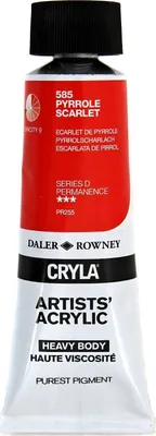 Produktbild von Daler Rowney Cryla Artists’ Acrylfarbe Pyrrole Scarlet 75 ml 1 Stck