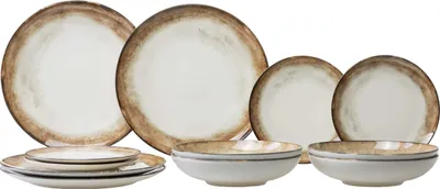 Immagine prodotto di Set di stoviglie Arthur Krupp Shade Earth - 12 pezzi / 4 persone