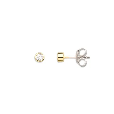 Produktbild von XENOX Ohrstecker goldfarben mit Zirkonia XS3514G