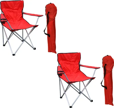 Produktbild von 2'er Set Anglersessel mit Getränkehalter und Tasche belastbar bis 120kg
