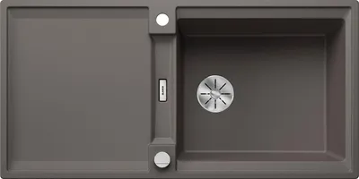 Produktbild von BLANCO ADIRA XL 6 S Einbauspüle SILGRANIT vulkangrau ab 60 cm mit Ablauffernbedienung, mit Zubehör - inkl.