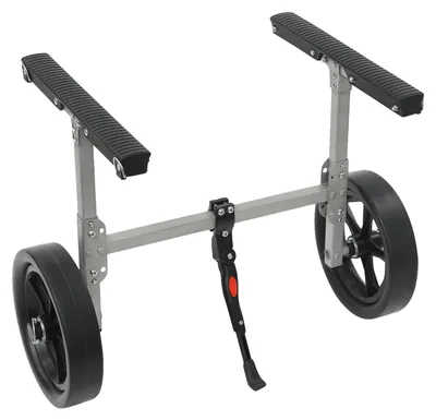 Produktbild von Kajakwagen, langlebiges Material, mühelose Mobilität, schwarz