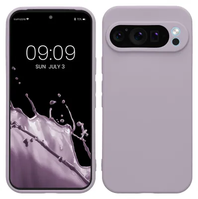 Produktbild von kwmobile Handyhülle für Google Pixel 9 Pro Hülle - weiches Handy Silikon Case - Schutzhülle Cover - Lavendel