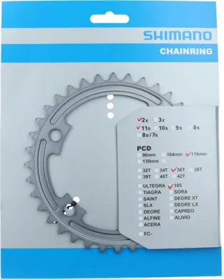 Produktbild von Shimano - Kettentop 36T 105 FC -R7000 - Silber