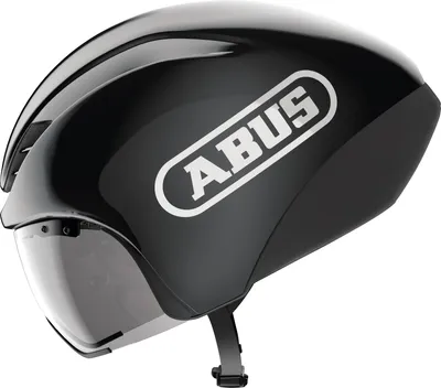 Produktbild von ABUS Zeitfahrhelm GameChanger TT 1.1 - aerodynamischer Fahrradhelm für sportliches Fahren - Triathlon, Zeitfahren und Bahnradfahren - für Damen und Herren - Schwarz, Größe L (57-61 cm)