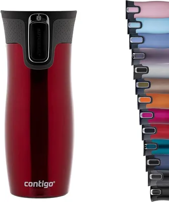 Obrázek produktu pro ContiGo! West Loop, Červená, Nerezová ocel, Nerezová ocel, 5 h, 12 h, 470 ml