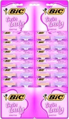 Image de Bic Twin Rasoir jetable 2 lames 24 pièces