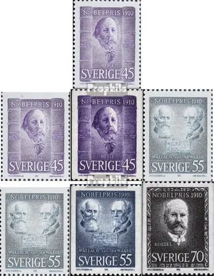 Produktbild von Briefmarken Schweden 1970 Mi 697C,Do,Du,698C, Do,Du,699C (kompl. Ausg.) postfrisch Nobelpreisträger