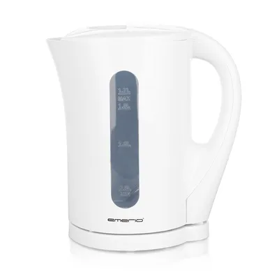 Produktbild von Emerio Wasserkocher 1,7 L – Überhitzungsschutz – Automatische Abschaltung – Wasserstandsanzeige – 2200 W – WK-123483.1 – Weiß