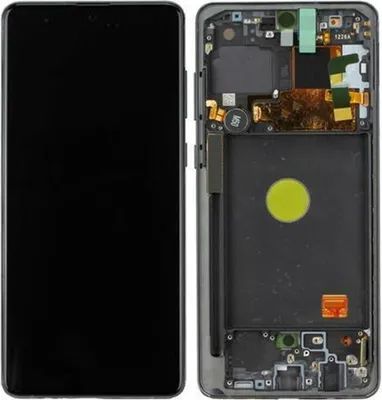 Produktbild von Original AMOLED Display Touchscreen Bildschirm Rahmen Aura Schwarz für Samsung Galaxy Note 10 Lite N770F