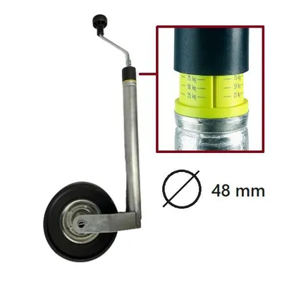 Produktbild von Stützrad 48mm Metall-Felge 220x60mm. mit waage