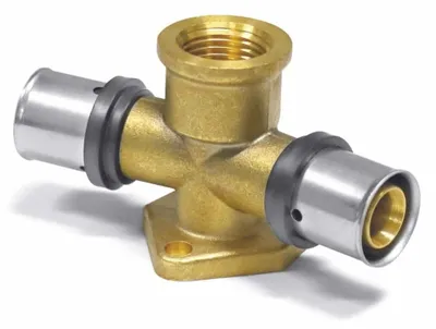 Immagine prodotto di Pressfitting angolo a parete doppio dritto 16 x 2 - 1/2" IG - 16 x 2