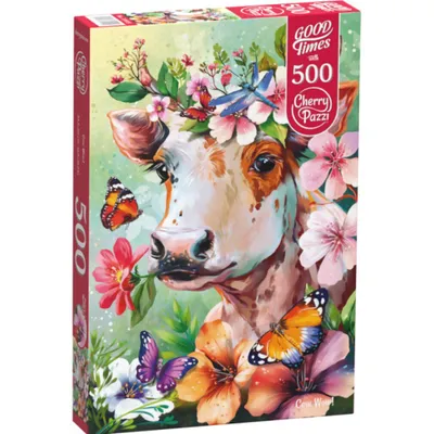 Immagine prodotto di Puzzle CHERRY PAZZI Wow, una mucca! 500 pezzi