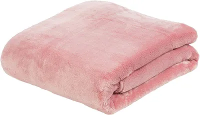 Produktbild von Premium Cashmere Kuscheldecke Tagesdecke Wohndecke 220 x 240 cm - altrosa