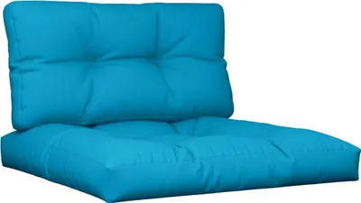 Imagen del producto de vidaXL Cojines para palets, juego de 2, color azul claro, tela