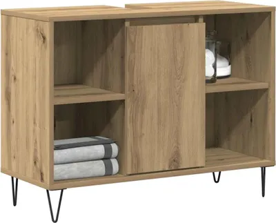 Produktbild von "im Sonderangebot"Badkommode Modernes Design - Badezimmerschrank Badmöbel - Artisan-Eiche 80x33x60 cm Holzwerkstoff DEMöbel 4016910