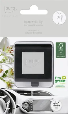 Produktbild von ipuro Essentials Autoduft White Lily