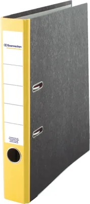 Produktbild von Soennecken Ordner 3327 DIN A4 50mm Pappe gelb