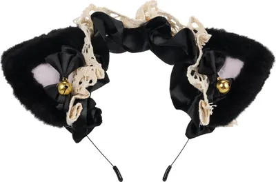 Image de Bandeau en dentelle avec oreilles de chat pour les filles et les femmes