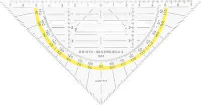 Produktbild von Aristo, Geodreieck mit Griff, 16 cm, 1553