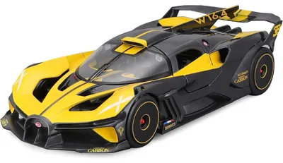 Image de Maisto 32911 - Modèle réduit de voiture - Bugatti Bolide (jaune, échelle 1:24) Modèle de voiture Voiture jouet