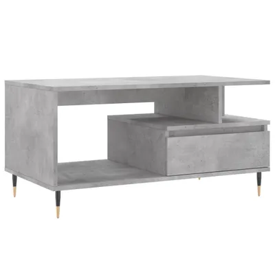 Zdjęcie produktu dla vidaXL Stolik kawowy betonowy szary 90x49x45 cm materiał drewnopochodny
