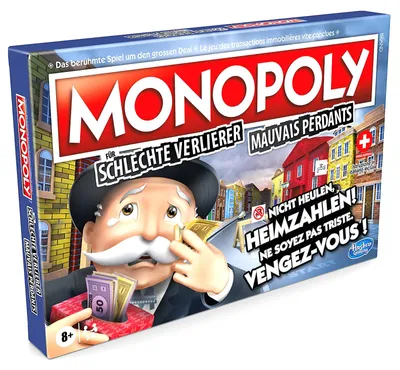 Image de Hasbro - Monopoly - Pour les mauvais perdants (allemand/français) Jeu de société