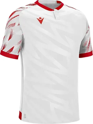 Immagine prodotto di Maglia da uomo Macron Themis Eco a maniche corte - Rosso / Bianco | Taglia: XL