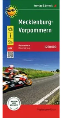 Obrázok produktu pre Meklenbursko-Predpomoransko, motocyklová mapa 1:250 000, freytag & berndt