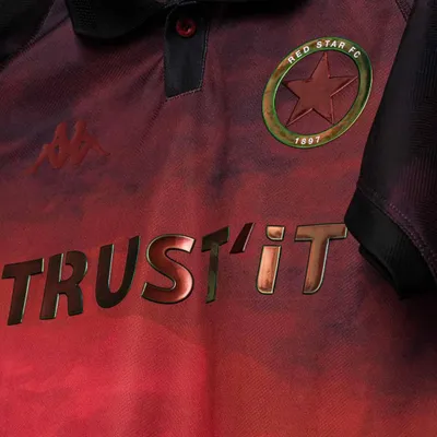 Produktbild von Kappa Kombat Away Red Star Fußballtrikot, Unisex, Erwachsene