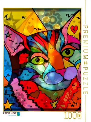 Produktbild von CALVENDO Puzzle Die Katze | 1000 Teile Lege-Größe 64x48cm Foto-Puzzle für glückliche Stunden