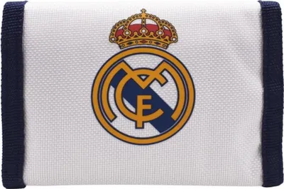 Produktbild von Real Madrid Portemonnaie Weiß – Klettverschluss Geldbörse für Kinder & Fans