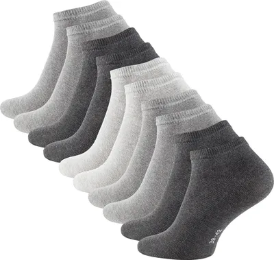 Produktbild von Stark Soul® Essentials Sneaker-Socken, 10 Paar, Gr: 43-46, Grautöne-Mix