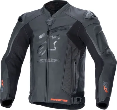 Image de Veste de moto en cuir perforé Alpinestars GP Plus R V4 Rideknit, noir, 48