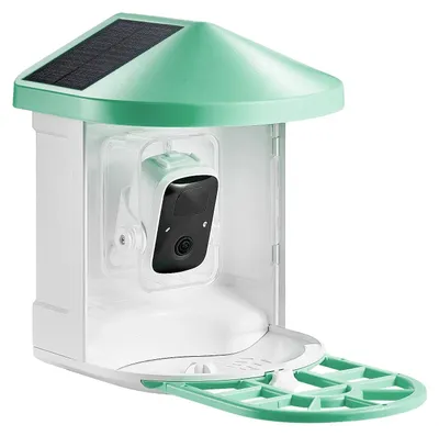 Obrázek produktu pro Krmítko pro ptáky, 2K kamera, identifikace pomocí umělé inteligence, zelená barva