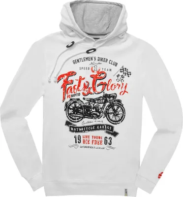 Produktbild von FC-Moto Fast and Glory Hoodie, weiß, M