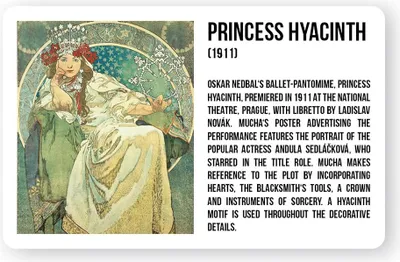 Obrázek produktu pro Magnet Alfons Mucha - Princezna