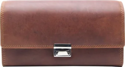 Produktbild von Esquire Kellnerbörse Geldbörse Dallas Waiter Wallet With Zip Brown hellbraun