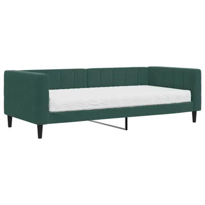 Produktbild von VidaXL 3196669, Sofabett, Grün, Schaum, Metall, Polyester, Holz, 2230 mm, 1000 mm