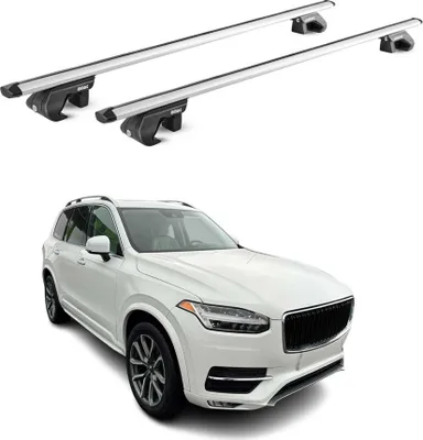 Produktbild von Dachträger Grundtäger für Volvo XC90 2002-2025 5 tür 90kg Alu Silber 2 tlg ABE