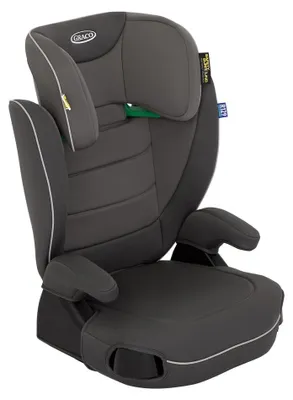 Productafbeelding van Graco Logico™ L i-Size R 129, kinderzitje, geschikt voor ongeveer 3,5 tot 12 jaar (100 tot 150 cm), verstelbare armleuningen, wasbare bekleding, installatie met autogordel, kinderzitje, kleur grijs, merk Iron