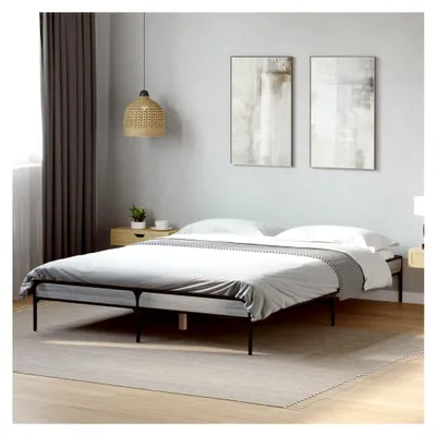 Produktbild von Bettgestell ohne Matratze grau Sonoma 120x200 cm