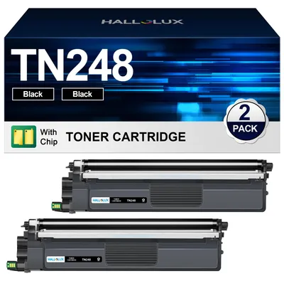 Produktbild von TN248 Schwarz TN-248 TN-248BK TN248XL Toner 248 Kompatibel für Brother TN-248 Toner TN-248XL für Brother MFC-L3760CDW Toner MFC-L3740CDW DCP-L3560CDW HL-L3240CDW MFC-L8390CDW DCP-L3520CDW (2 Schwarz)