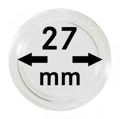 Produktbild von Lindner 2250027P Münzkapseln 27 mm-10er Pack