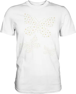 Produktbild von Frauen Gänseblümchen Schmetterlinge T-Shirt – White / XL