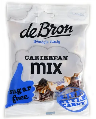 Productafbeelding van de Bron Caribbean Mix, suikerarm, 90g
